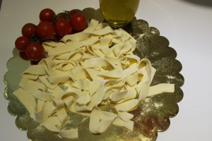 Homemade pasta at our cooking courses
